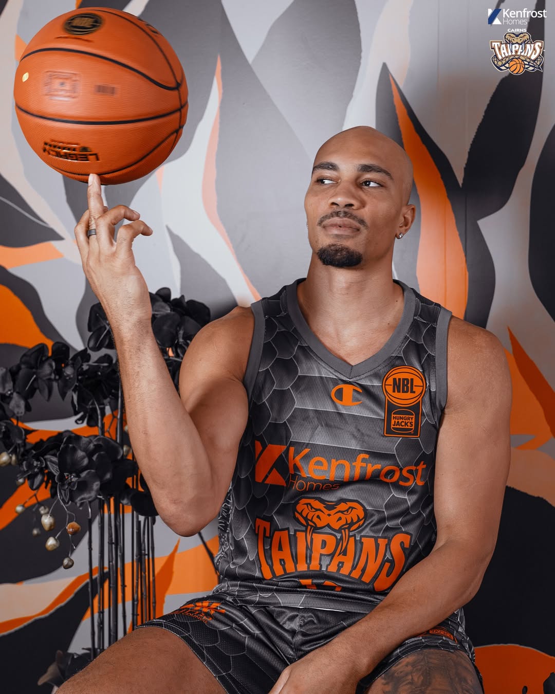 Cairns Taipans NBL26 Blackout Jersey - Blank