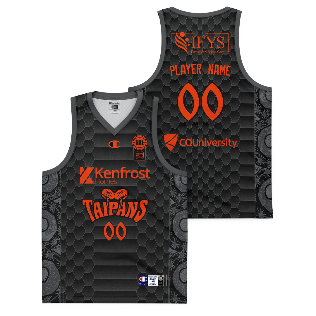 Cairns Taipans NBL26 Blackout Jersey - Blank