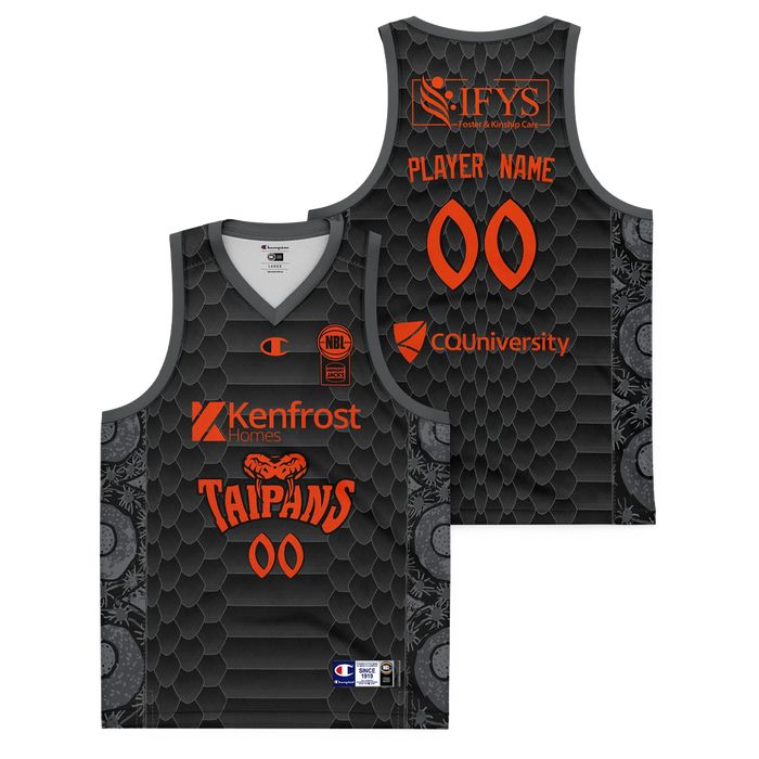 Cairns Taipans NBL26 Blackout Jersey - Blank