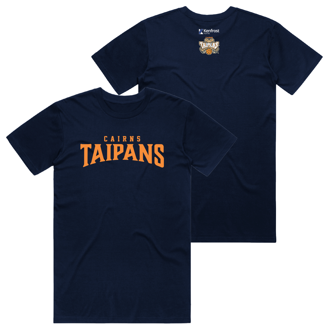 Cairns Taipans NBL27 Wordmark Cotton Tee